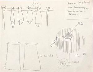 BRUNO MUNARI : Senza titolo (Le avventure di Robinson Crusoe)  - Asta Arte Moderna e Contemporanea - Associazione Nazionale - Case d'Asta italiane