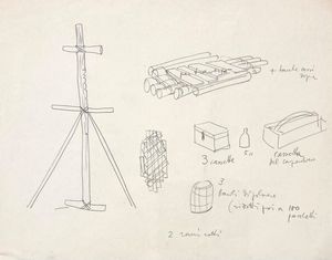 BRUNO MUNARI : Senza titolo (Le avventure di Robinson Crusoe)  - Asta Arte Moderna e Contemporanea - Associazione Nazionale - Case d'Asta italiane