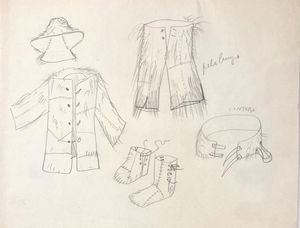 BRUNO MUNARI : Senza titolo (Le avventure di Robinson Crusoe)  - Asta Arte Moderna e Contemporanea - Associazione Nazionale - Case d'Asta italiane