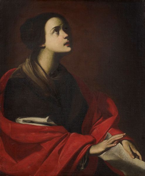 cerchia di Massimo Stanzione (Frattamaggiore o Orta di Atella, 1585 – Napoli, 1656) : Santa Cecilia  - Asta Antiquariato, Dipinti antichi e del XIX secolo - Associazione Nazionale - Case d'Asta italiane
