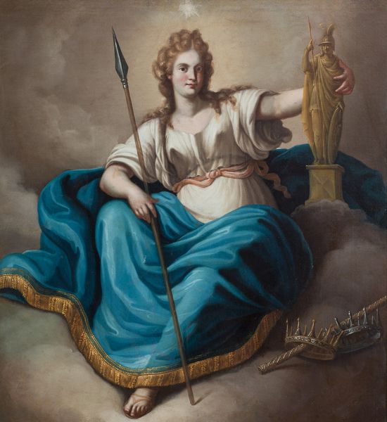 Giuseppe Bonito (Castellammare di Stabia 1707 - Napoli 1789) : a) Allegoria della Clemenza; b) Allegoria della Forza  - Asta Antiquariato, Dipinti antichi e del XIX secolo - Associazione Nazionale - Case d'Asta italiane