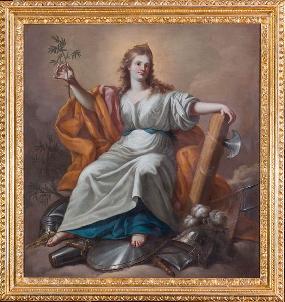 Giuseppe Bonito (Castellammare di Stabia 1707 - Napoli 1789) : a) Allegoria della Clemenza; b) Allegoria della Forza  - Asta Antiquariato, Dipinti antichi e del XIX secolo - Associazione Nazionale - Case d'Asta italiane