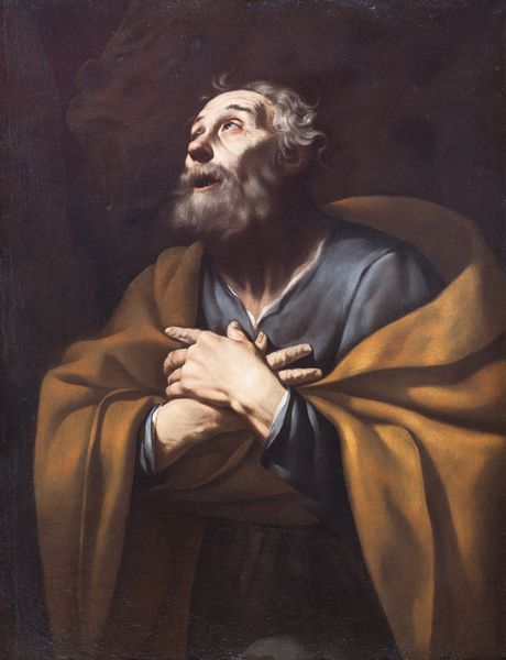 Scuola napoletana, XVII secolo : Un pellegrino  - Asta Antiquariato, Dipinti antichi e del XIX secolo - Associazione Nazionale - Case d'Asta italiane