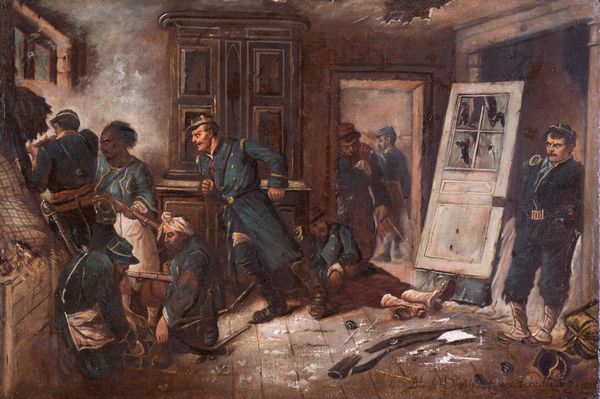 da Alphonse Marie de Neuville (Saint-Omer, 1835 - Parigi, 1885) : Le ultime cartucce  - Asta Antiquariato, Dipinti antichi e del XIX secolo - Associazione Nazionale - Case d'Asta italiane