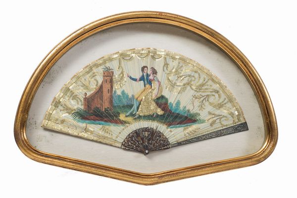Napoli, inizi XIX secolo : Prezioso ventaglio  - Asta Antiquariato, Dipinti antichi e del XIX secolo - Associazione Nazionale - Case d'Asta italiane