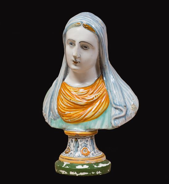 Fabbriche di Deruta seconda metà del XVI secolo : Busto di Madonna  - Asta Antiquariato, Dipinti antichi e del XIX secolo - Associazione Nazionale - Case d'Asta italiane