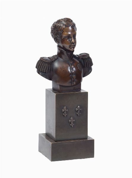 Parigi, metà XIX secolo : Busto ritratto del Duca di Bordeaux  - Asta Antiquariato, Dipinti antichi e del XIX secolo - Associazione Nazionale - Case d'Asta italiane