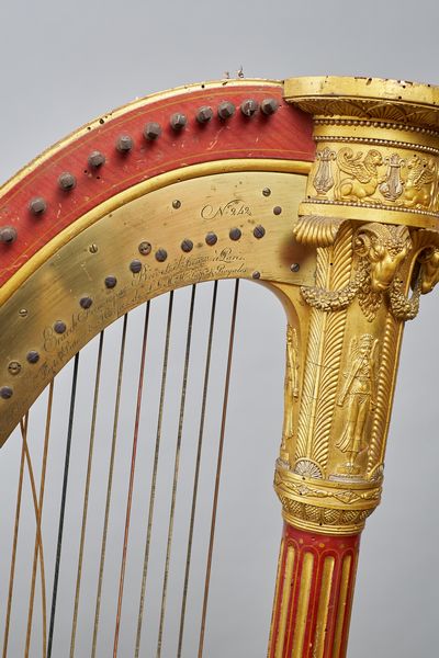 Erard Freres  Francia, XIX secolo : Arpa a pedali  - Asta Antiquariato, Dipinti antichi e del XIX secolo - Associazione Nazionale - Case d'Asta italiane