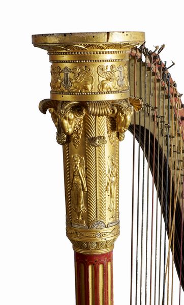 Erard Freres  Francia, XIX secolo : Arpa a pedali  - Asta Antiquariato, Dipinti antichi e del XIX secolo - Associazione Nazionale - Case d'Asta italiane