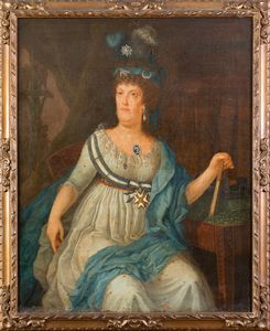 Pittore di corte  attivo a Napoli nei primi anni del XIX secolo : a) Ferdinando IV; b)Maria Carolina  - Asta Antiquariato, Dipinti antichi e del XIX secolo - Associazione Nazionale - Case d'Asta italiane