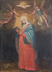 Scuola italiana, XVIII secolo - Incoronazione della Vergine