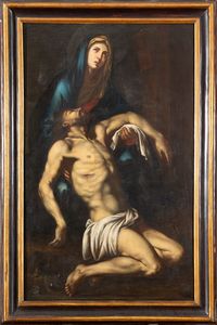 Scuola napoletana fine XVII secolo - Deposizione di Cristo