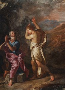 Domenico Gargiulo, detto Micco Spadaro (Napoli, 1610 -1675) : Lot e le figlie  - Asta Antiquariato, Dipinti antichi e del XIX secolo - Associazione Nazionale - Case d'Asta italiane