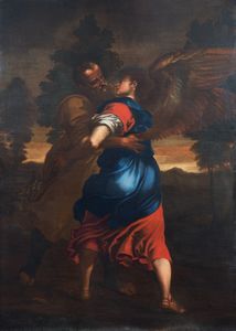 Giovan Battista  Spinelli (Chieti, 1613 – Ortona, 1658) - Giacobbe e l'angelo