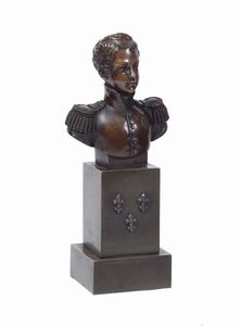 Parigi, metà XIX secolo - Busto ritratto del Duca di Bordeaux