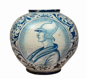 Caltagirone, XIX secolo - Grande Vaso a boccia
