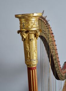 Erard Freres  Francia, XIX secolo : Arpa a pedali  - Asta Antiquariato, Dipinti antichi e del XIX secolo - Associazione Nazionale - Case d'Asta italiane