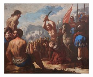 Carlo  Coppola (attivo a Napoli dal 1639 – c. 1672) - a) Il martirio di San Paolo; b) Il pagamento del tributo
