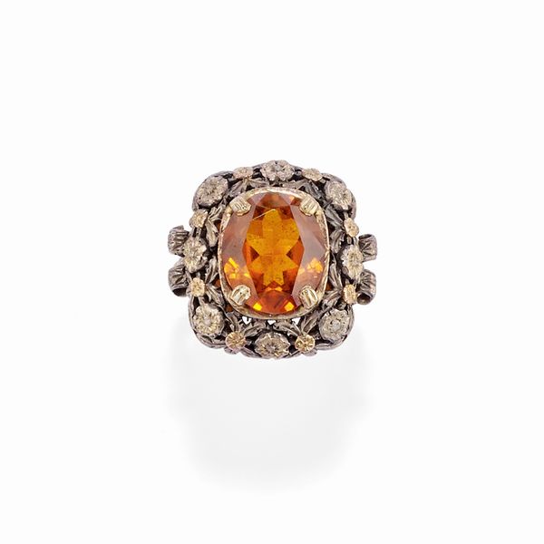 Anello con topazio  - Asta Gioielli - Associazione Nazionale - Case d'Asta italiane