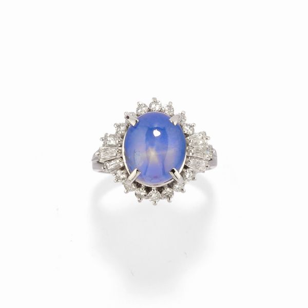 Anello con zaffiro  - Asta Gioielli - Associazione Nazionale - Case d'Asta italiane