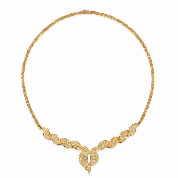 Collana con diamanti  - Asta Gioielli - Associazione Nazionale - Case d'Asta italiane