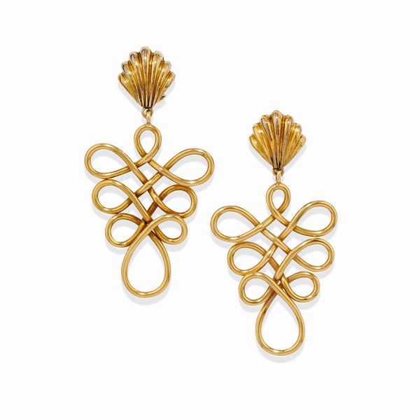 Orecchini a conchiglie  - Asta Gioielli - Associazione Nazionale - Case d'Asta italiane