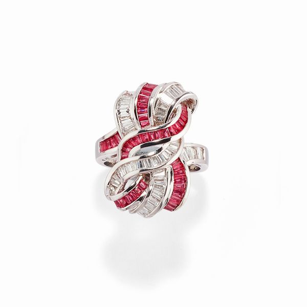Anello con rubini  - Asta Gioielli - Associazione Nazionale - Case d'Asta italiane