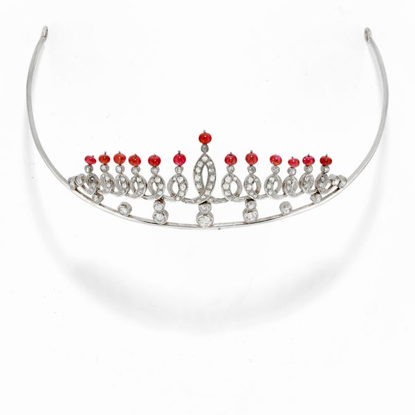 Tiara con rubini  - Asta Gioielli - Associazione Nazionale - Case d'Asta italiane