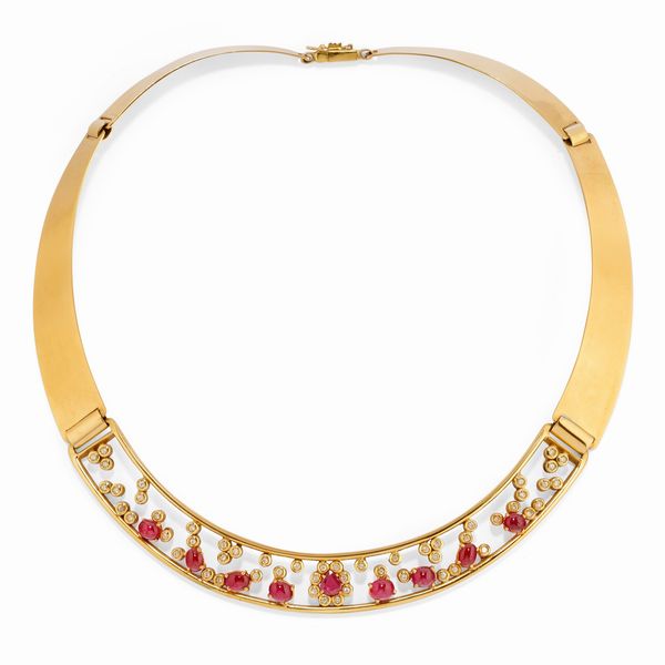 Collana con rubini  - Asta Gioielli - Associazione Nazionale - Case d'Asta italiane