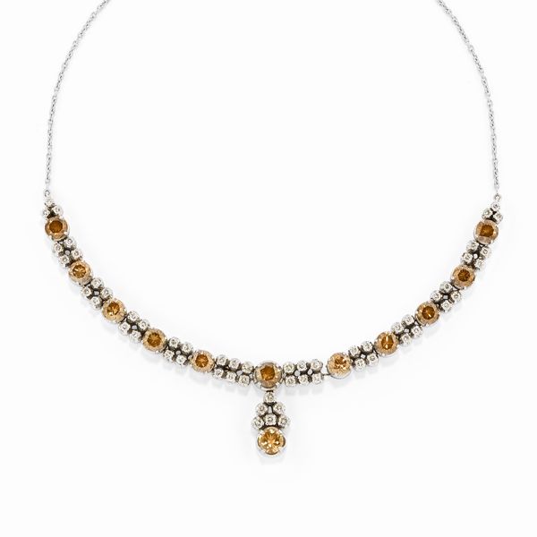 Collana con diamanti  - Asta Gioielli - Associazione Nazionale - Case d'Asta italiane
