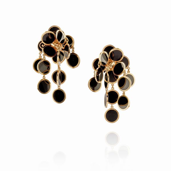 CHANTECLER : Orecchini con onice  - Asta Gioielli - Associazione Nazionale - Case d'Asta italiane