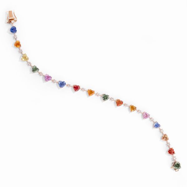 Bracciale con zaffiri  - Asta Gioielli - Associazione Nazionale - Case d'Asta italiane