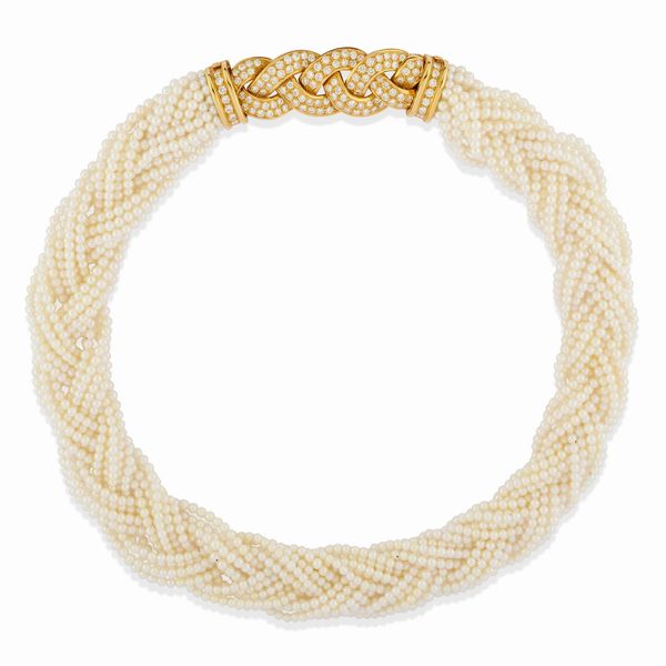 Van Cleef & Arpels : Collana con diamanti  - Asta Gioielli - Associazione Nazionale - Case d'Asta italiane