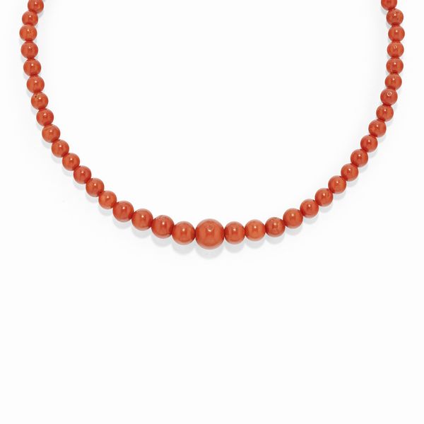 Collana in corallo  - Asta Gioielli - Associazione Nazionale - Case d'Asta italiane