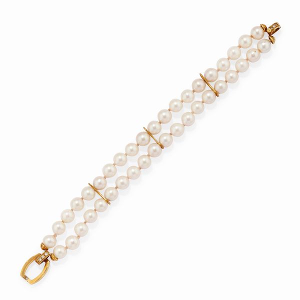 Demi parure con perle  - Asta Gioielli - Associazione Nazionale - Case d'Asta italiane