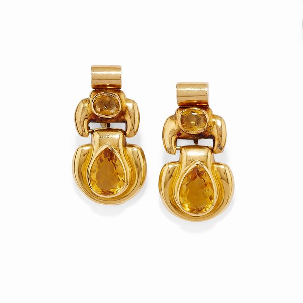 Orecchini con quarzi  - Asta Gioielli - Associazione Nazionale - Case d'Asta italiane