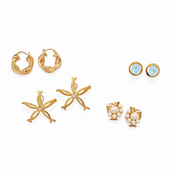 Quattro coppie di orecchini  - Asta Gioielli - Associazione Nazionale - Case d'Asta italiane