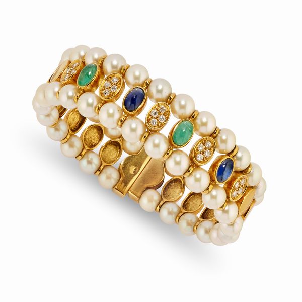 Bracciale con perle  - Asta Gioielli - Associazione Nazionale - Case d'Asta italiane