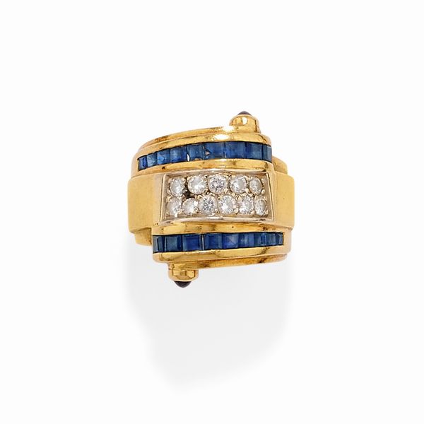Anello con zaffiri  - Asta Gioielli - Associazione Nazionale - Case d'Asta italiane