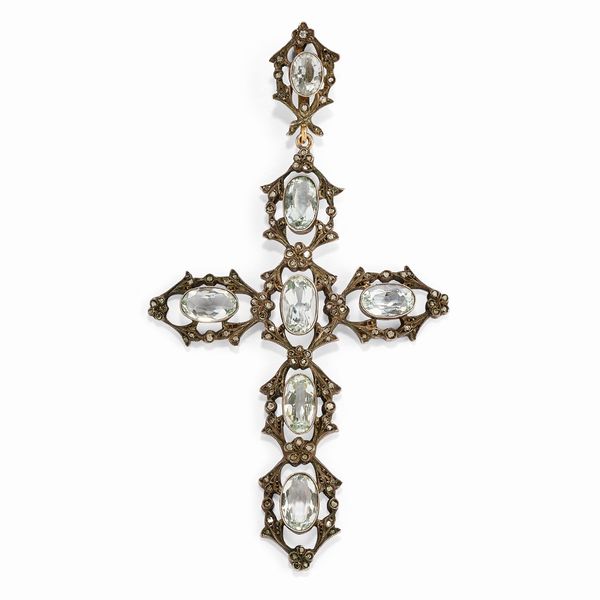 Pendente con acquamarine  - Asta Gioielli - Associazione Nazionale - Case d'Asta italiane