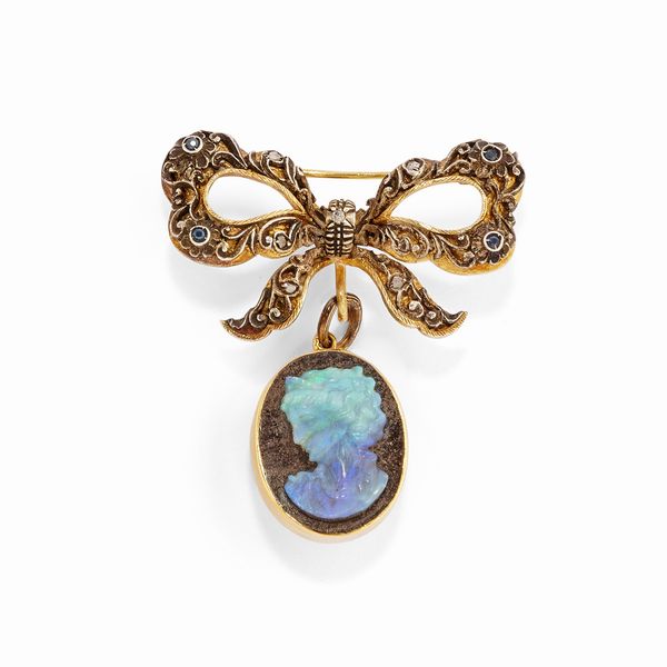 Spilla con cammeo  - Asta Gioielli - Associazione Nazionale - Case d'Asta italiane