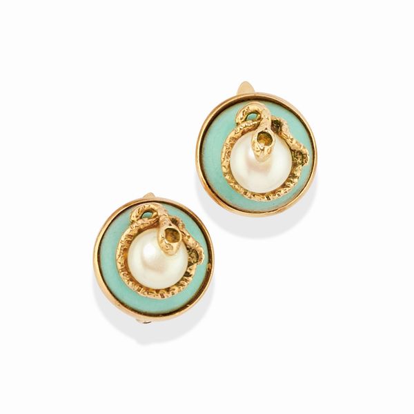 Due spille e una coppia di orecchini  - Asta Gioielli - Associazione Nazionale - Case d'Asta italiane