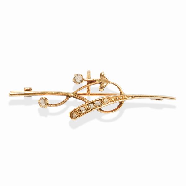 Due spille e una coppia di orecchini  - Asta Gioielli - Associazione Nazionale - Case d'Asta italiane