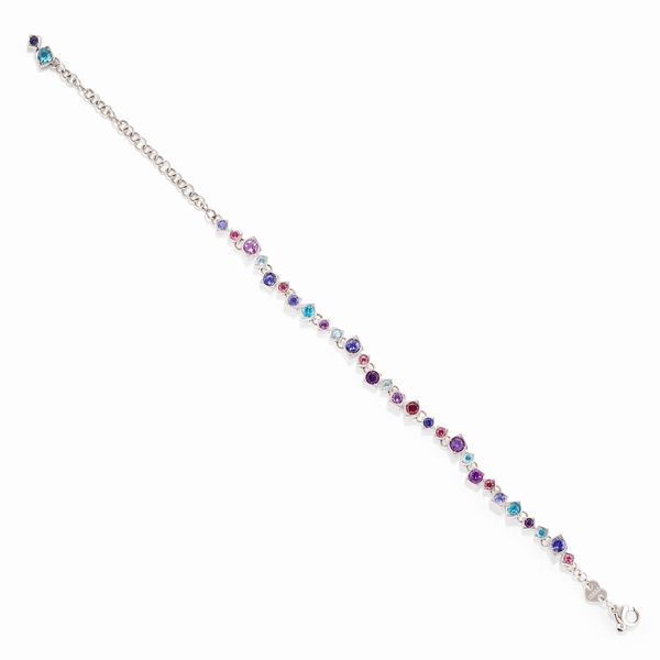 PASQUALE BRUNI : Bracciale con pietre di colore  - Asta Gioielli - Associazione Nazionale - Case d'Asta italiane