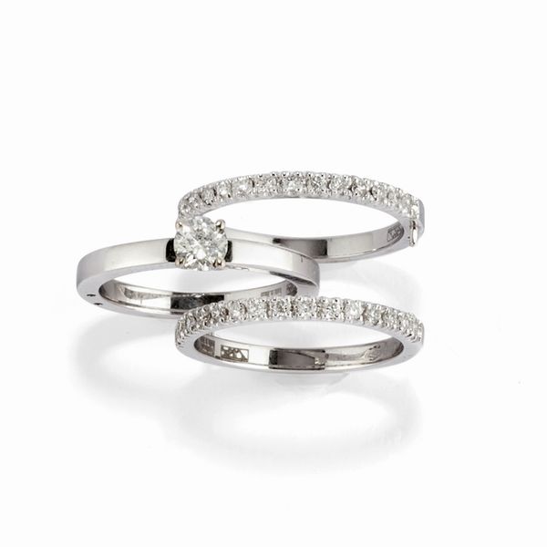 Sei anelli scomponibili  - Asta Gioielli - Associazione Nazionale - Case d'Asta italiane