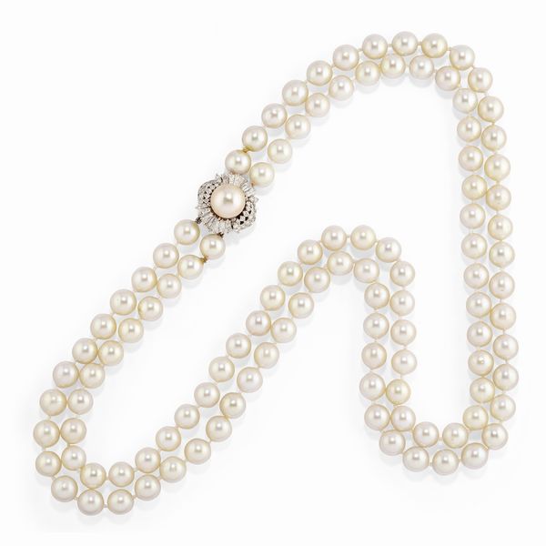 Demi parure con perle  - Asta Gioielli - Associazione Nazionale - Case d'Asta italiane