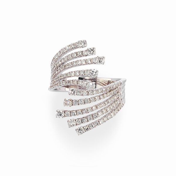 Anello con diamanti  - Asta Gioielli - Associazione Nazionale - Case d'Asta italiane
