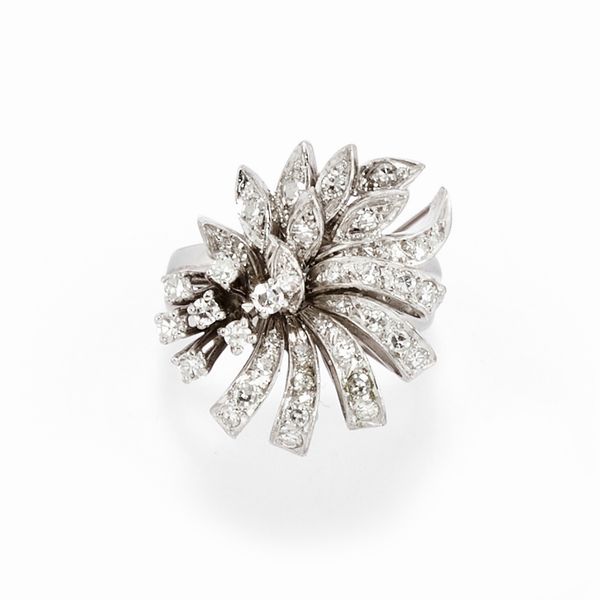 Anello con diamanti  - Asta Gioielli - Associazione Nazionale - Case d'Asta italiane
