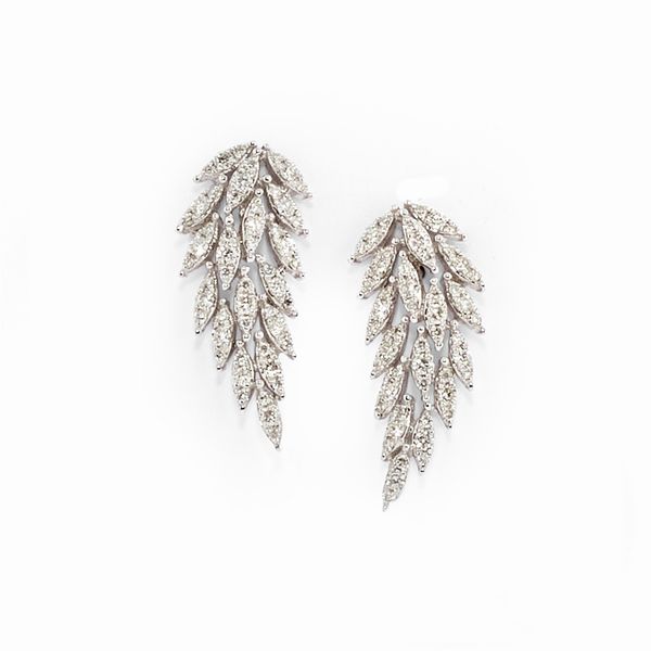 Orecchini a foglia  - Asta Gioielli - Associazione Nazionale - Case d'Asta italiane