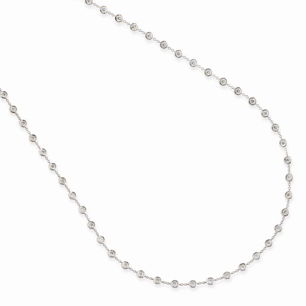 Collana con diamanti  - Asta Gioielli - Associazione Nazionale - Case d'Asta italiane